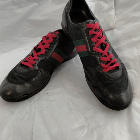 Gucci GG Guccissima Web Stripe sneakers men's 10 - Picture 4 of 16